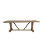Coastal Teak 94" Trestle Dining Table