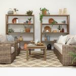 X Bookcase In Coastal Teak - Image 3