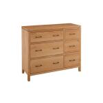 2 West 6 Drawer Combo Dresser