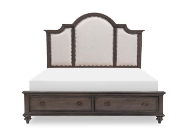 Kingston Upholstered Panel Bed w/ Storage King Beds Legacy Classic Furniture 6