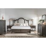 Kingston Upholstered Panel Bed w/ Storage King - Image 4