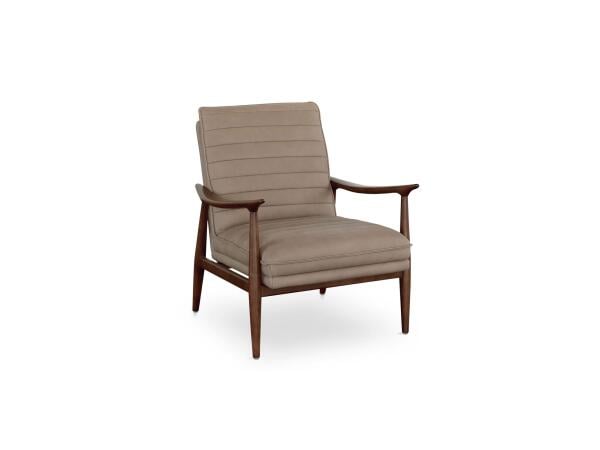 Ellis Leather Accent Chair Chairs Bassett Furniture