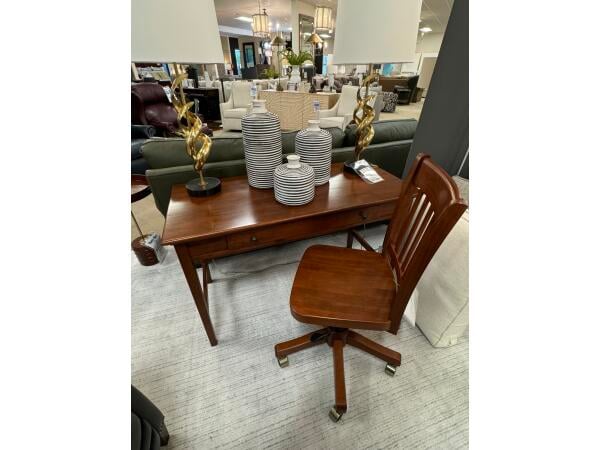Whittier Wood Desk and Desk Chair Clearance