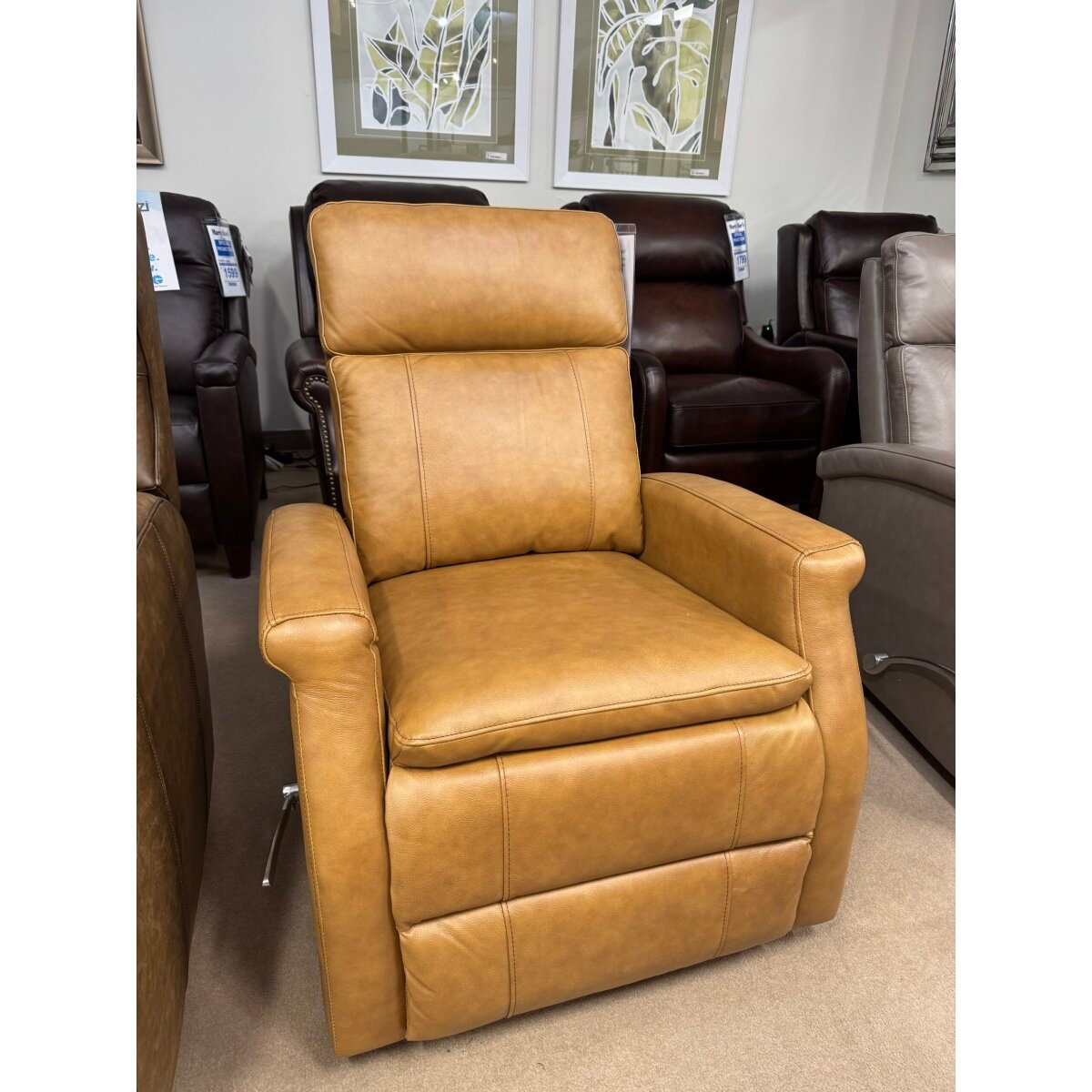Parker House Leather Swivel Gliding Recliner Clearance 2