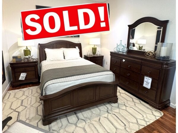 Elements Queen Sleigh Bed, Dresser, Mirror, & 2 Night Stands Bedroom Sets