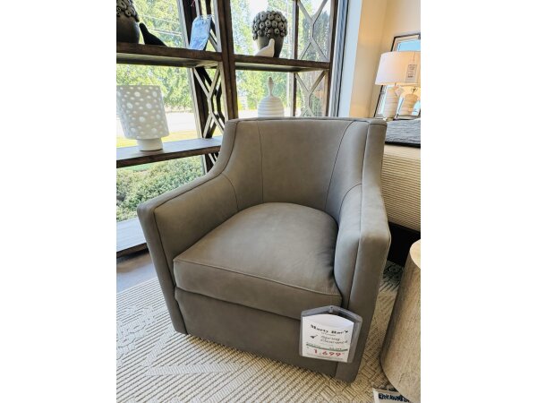Whitmore Sherrill Leather Cocktail Ottoman Clearance 4