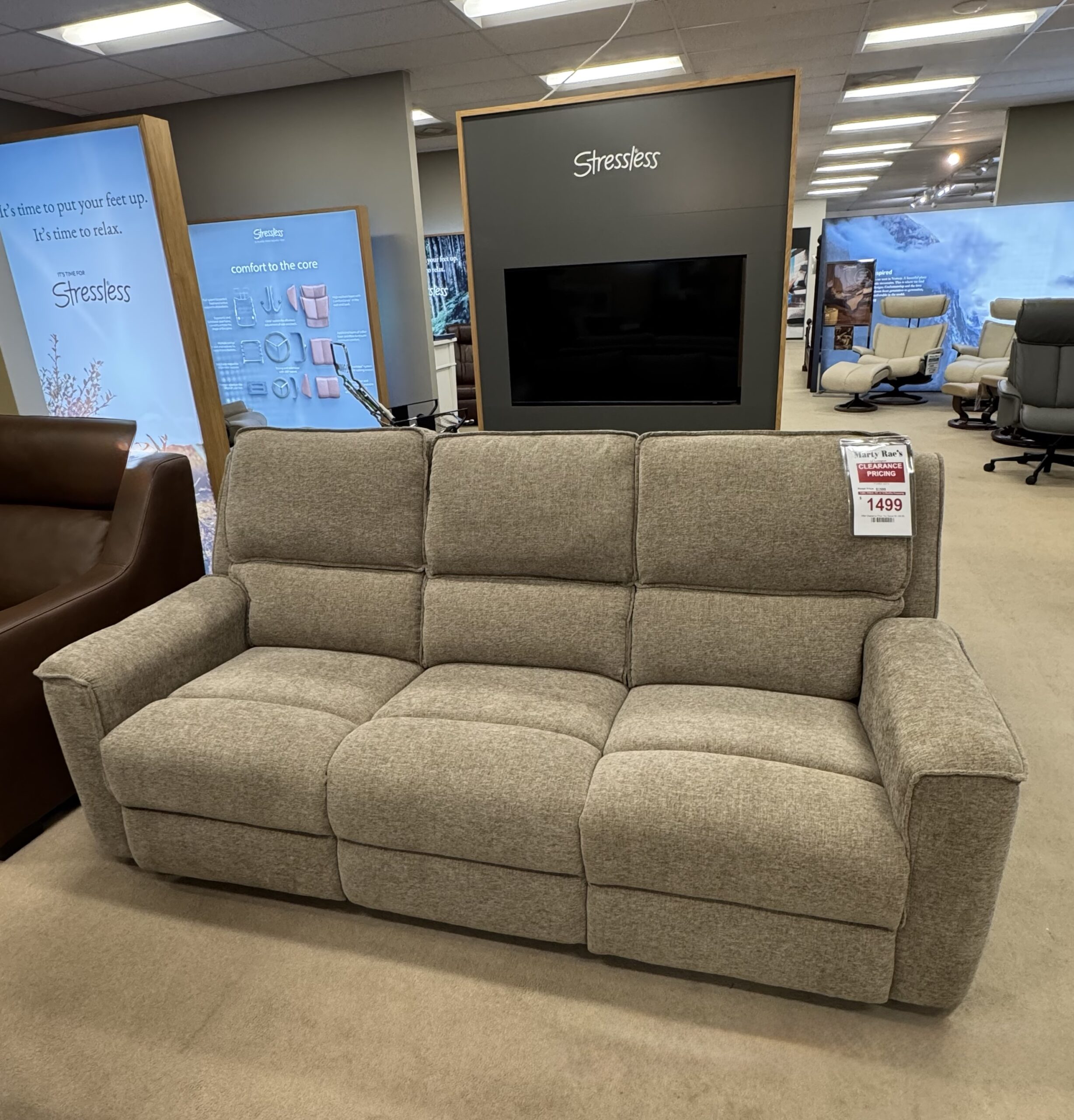 Bassett Power Reclining Sofa