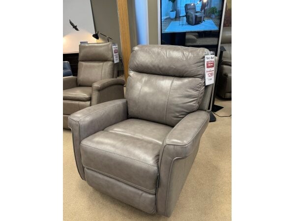Bassett Power Leather Rocking Recliner Clearance