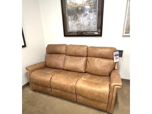 Hooker Power Leather Reclining Sofa Clearance 2