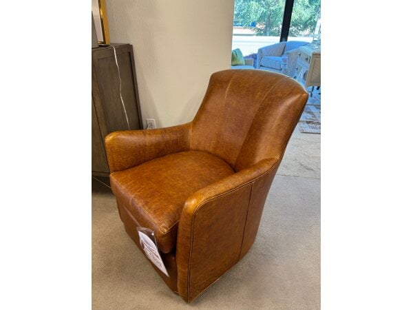 Whittemore- Sherrill Leather Swivel Chair