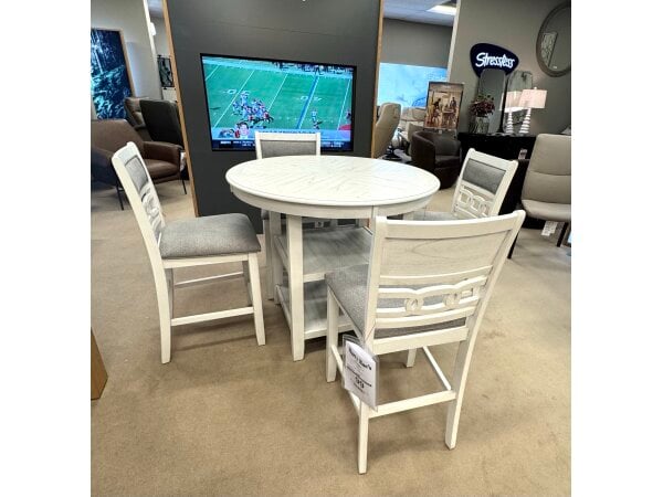 Elements Counter Table and 4 Barstools Clearance