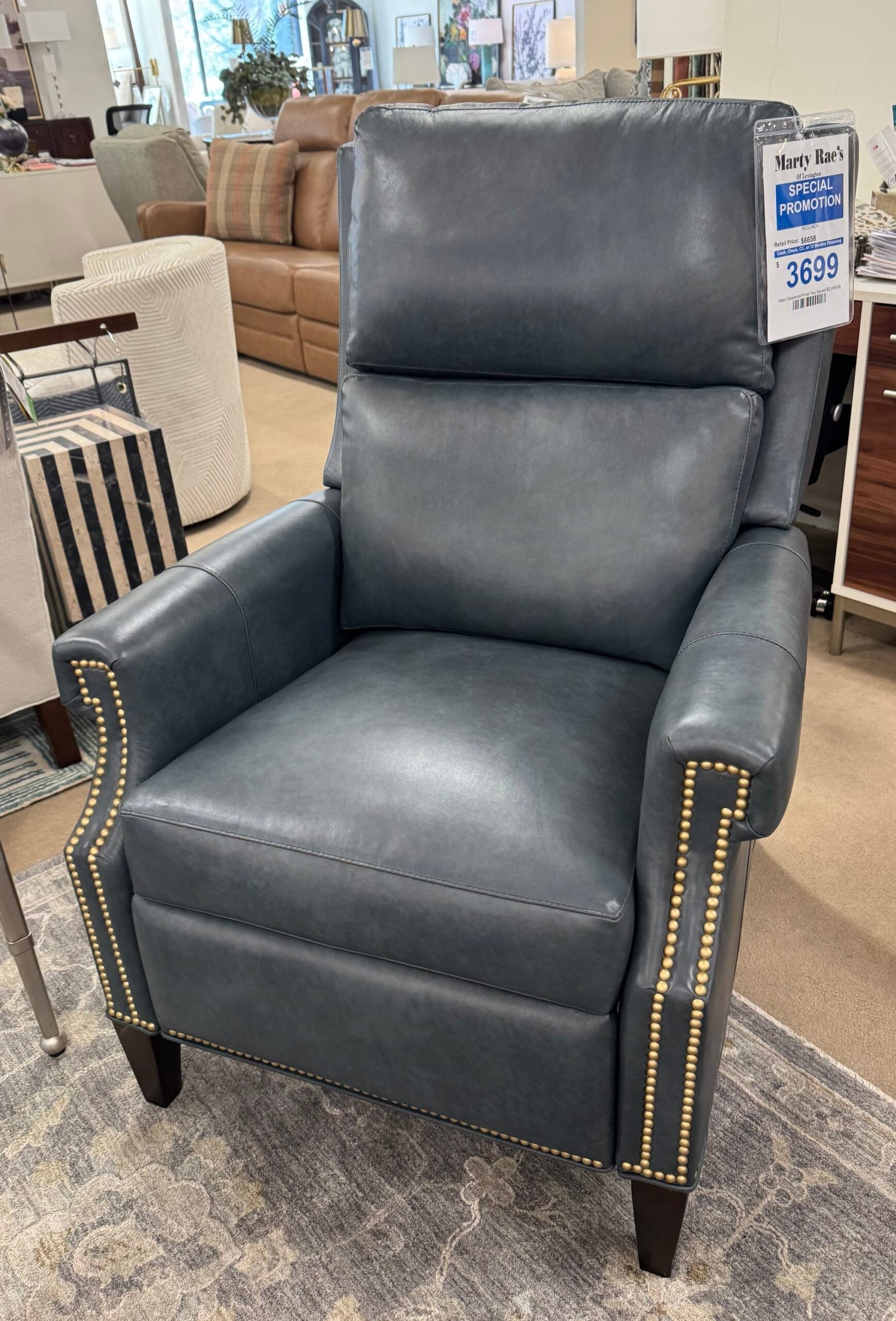 Sherrill Motioncraft Leather Recliner 🇺🇸 Inv.#17088