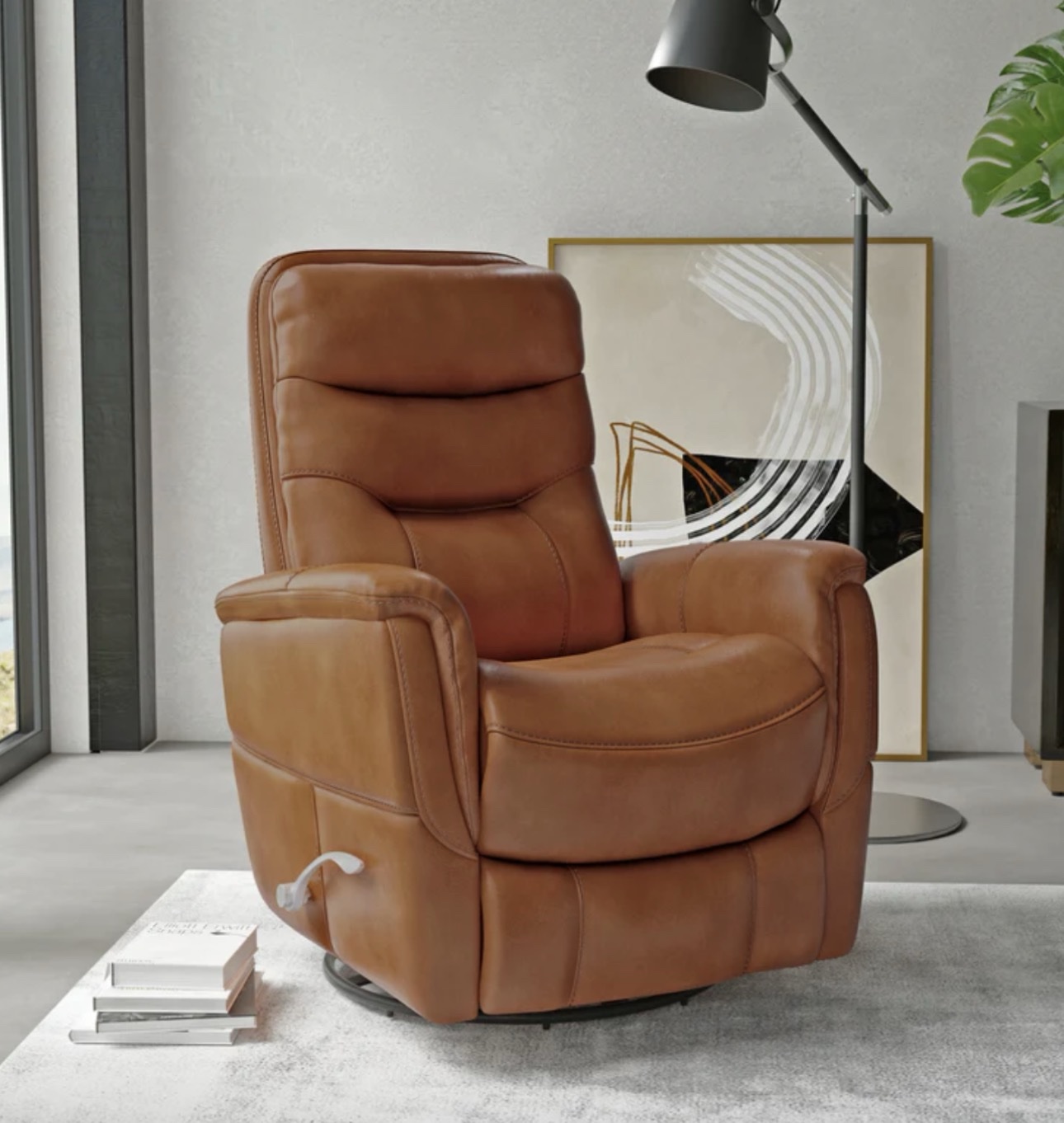 Parker House Leather Swivel Gliding Recliner