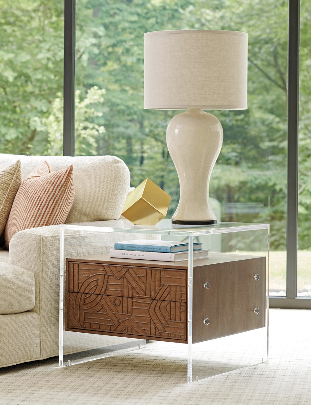 Lexington Home Brands Acrylic Lamp Table Inv.#7647