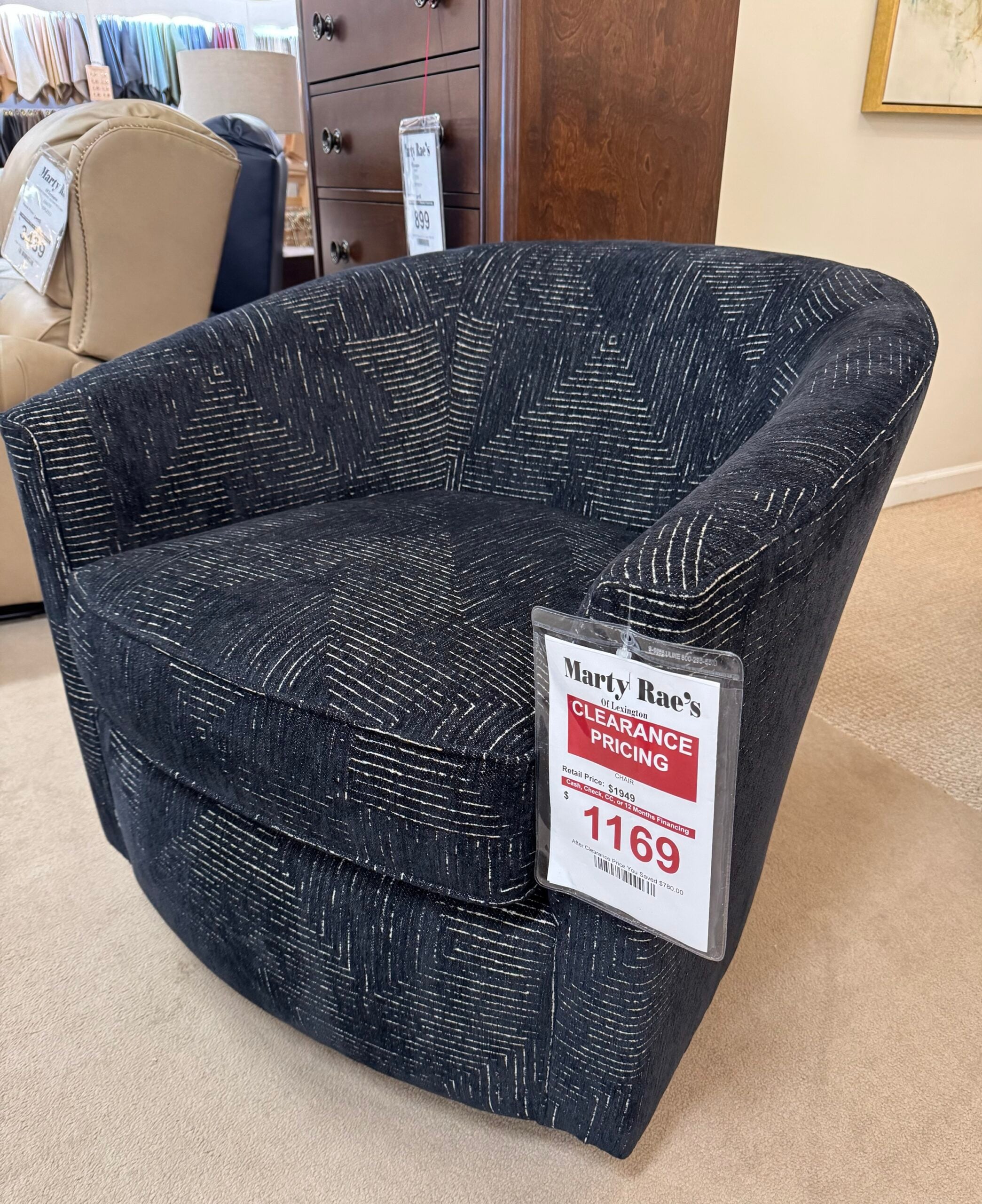 Craftmaster Swivel Chair 🇺🇸 Inv.#15438