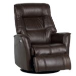 H2 Melody Power Leather Swivel Gliding Recliner  With Power Headrest (Large Size) Inv.#10536
