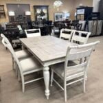 Liberty Leg Table and 6 Side Chairs Inv.#17946