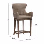 Caydena Wood Stool - Image 8