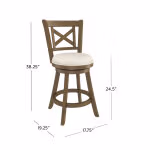 Hamlin Wood Stool - Image 9